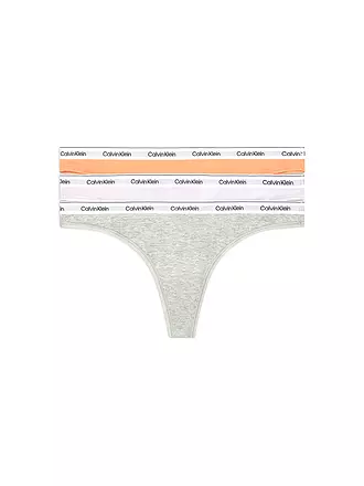 CALVIN KLEIN | String lot de 3 multi | hellgrau